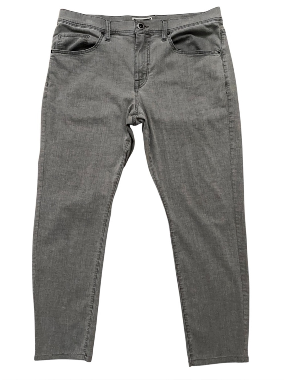 Travis Mathew Jeans Mens Size 34 Denim 5-Pockets Slim Straight Stretch Gray